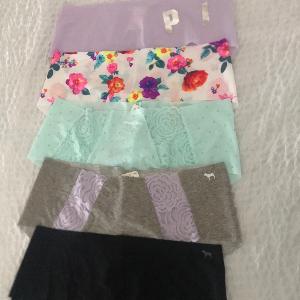 (5)pink Victoria’s Secret hipster/bikini panties M